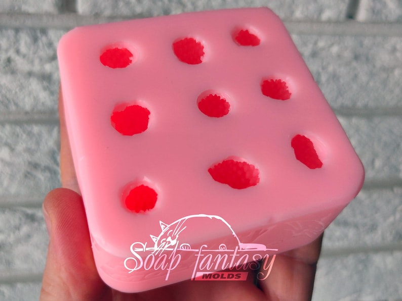 Small strawberries Silicone Soap Mold - for soap making, Craft & Hobby