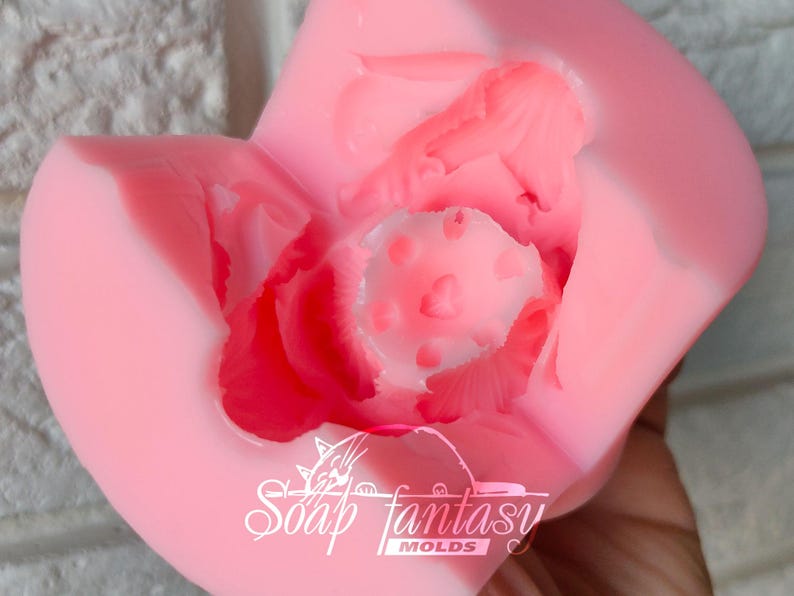 Tulip mini cup and saucer Silicone Soap Mold - for soap making, Craft & Hobby