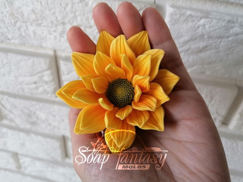 Custom silicone mold Sunny Sunflowers 1-2 - Soap Molds, Candle Molds for DIY & Crafts