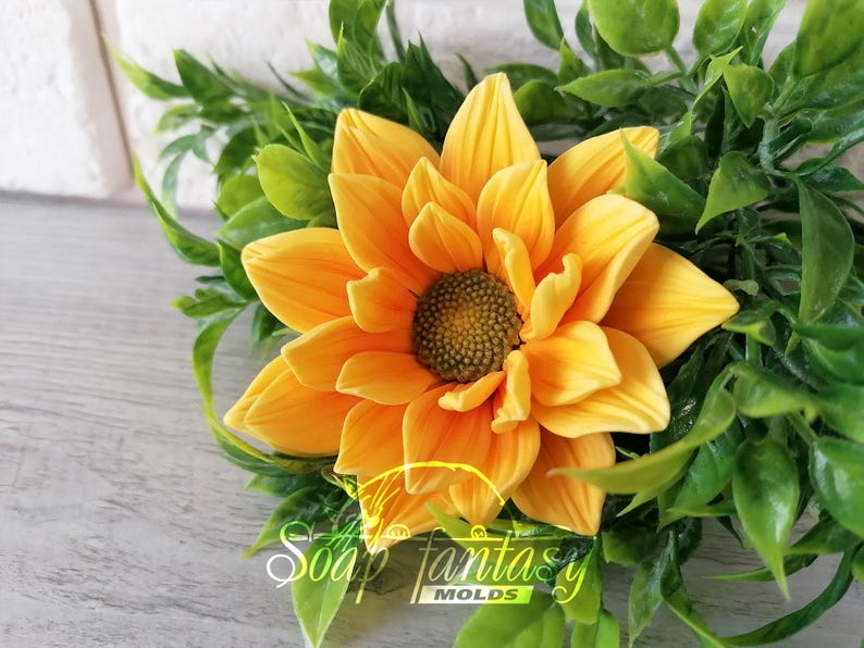Custom silicone mold Sunny Sunflowers 1-2 - Soap Molds, Candle Molds for DIY & Crafts