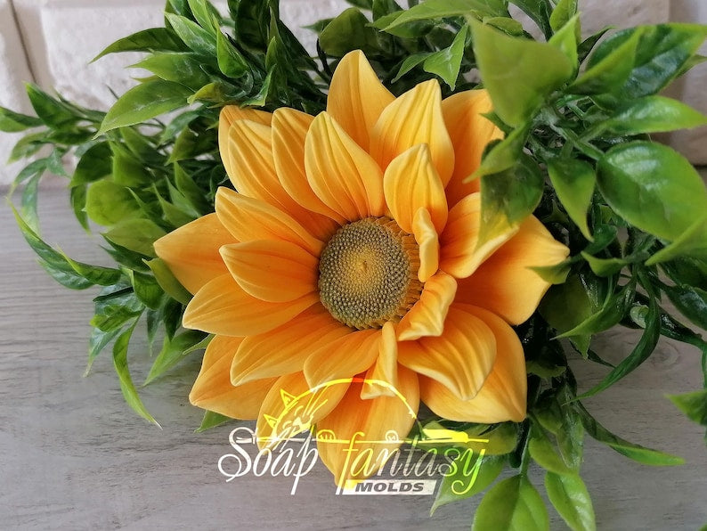 Custom silicone mold Sunny Sunflowers 1-2 - Soap Molds, Candle Molds for DIY & Crafts