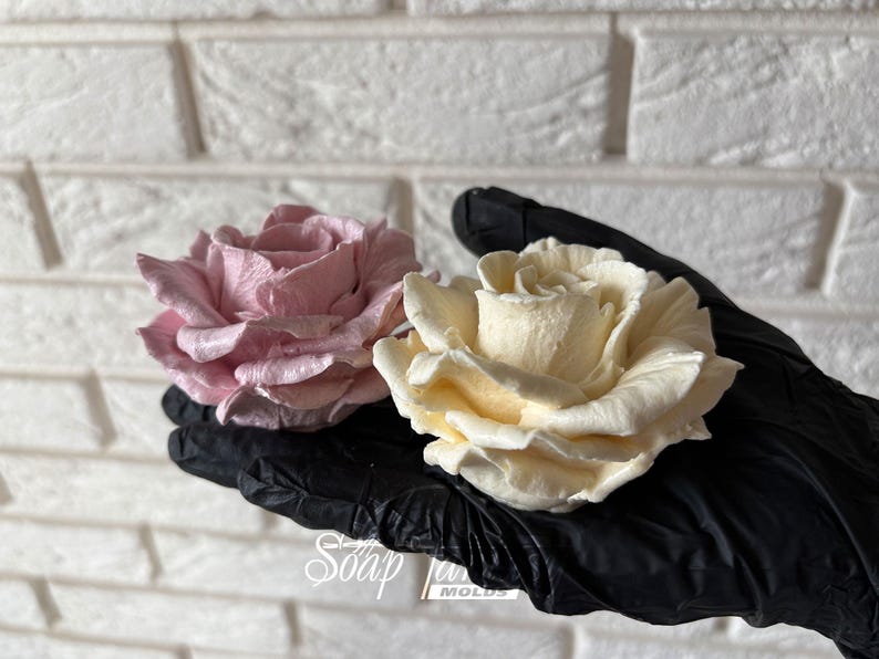 Large Rose Silicone Mold for Marshmallow Flowers, Marshmallow Rose Mold, Large Flower Mold, Food Grade Mold, Large Rose Mold "Orange Queen"