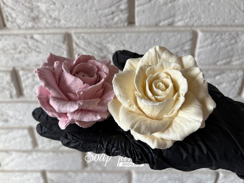 Large Rose Silicone Mold for Marshmallow Flowers, Marshmallow Rose Mold, Large Flower Mold, Food Grade Mold, Large Rose Mold "Orange Queen"
