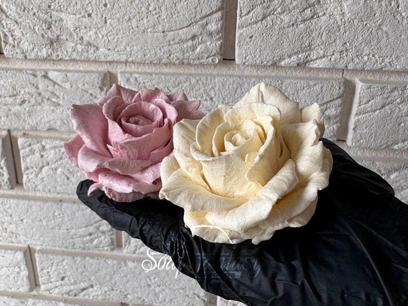 Large Rose Silicone Mold for Marshmallow Flowers, Marshmallow Rose Mold, Large Flower Mold, Food Grade Mold, Large Rose Mold "Orange Queen"