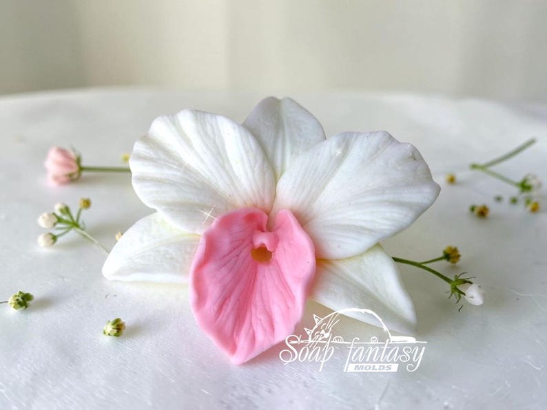 Orchid flower Silicone Soap Mold - for soap making, Craft & Hobby