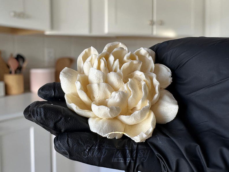 Peony Silicone Mold for Marshmallow Flowers, Edible Flowers, Food Grade Mold, Zephyr Mold, Peony Flower Mold "Luxurious"