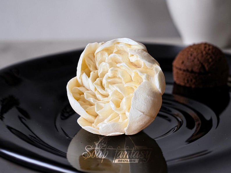 Peony Silicone Mold for Marshmallow Flowers, Edible Flowers, Food Grade Mold, Zephyr Mold, Peony Flower Mold "Luxurious"