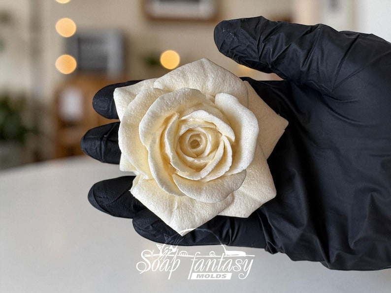 Food Grade Silicone Mold for Marshmallow Rose "Lady in red", Large Flower Mold