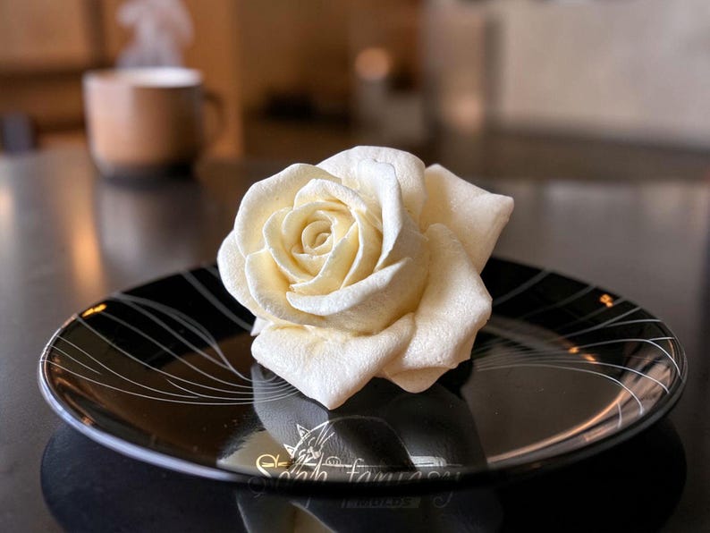 Food Grade Silicone Mold for Marshmallow Rose "Lady in red", Large Flower Mold
