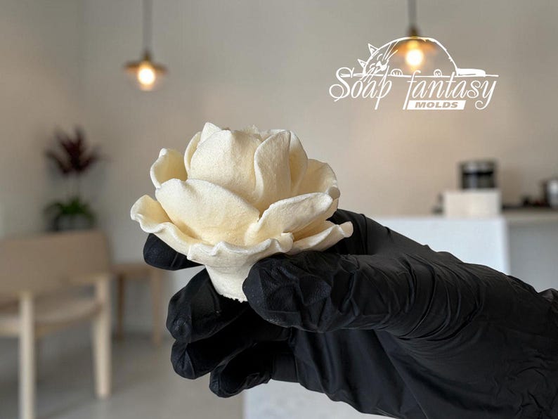 Large Rose Silicone Mold «Estelle» for Marshmallow Flowers, Marshmallow Rose Mold, Food Grade Mold