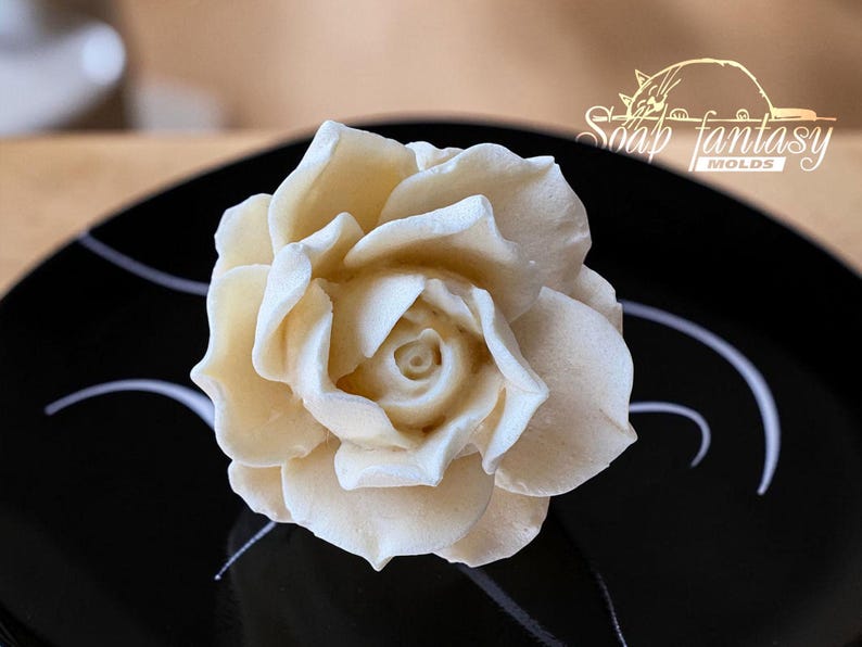 Large Rose Silicone Mold «Estelle» for Marshmallow Flowers, Marshmallow Rose Mold, Food Grade Mold