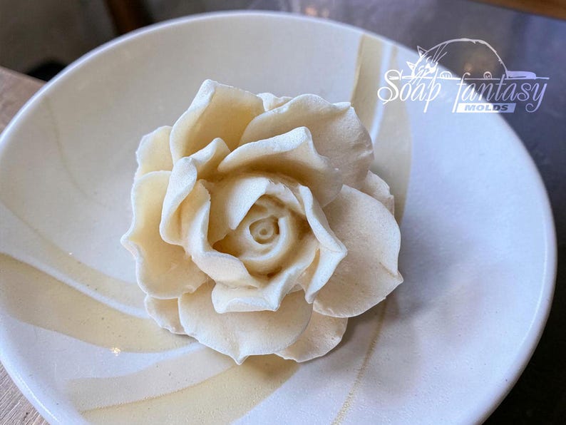 Large Rose Silicone Mold «Estelle» for Marshmallow Flowers, Marshmallow Rose Mold, Food Grade Mold