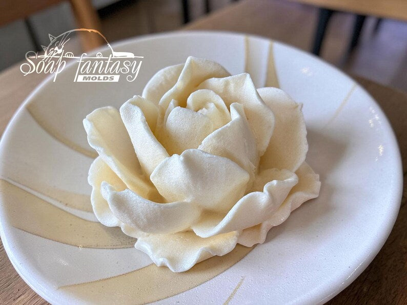 Large Rose Silicone Mold «Estelle» for Marshmallow Flowers, Marshmallow Rose Mold, Food Grade Mold