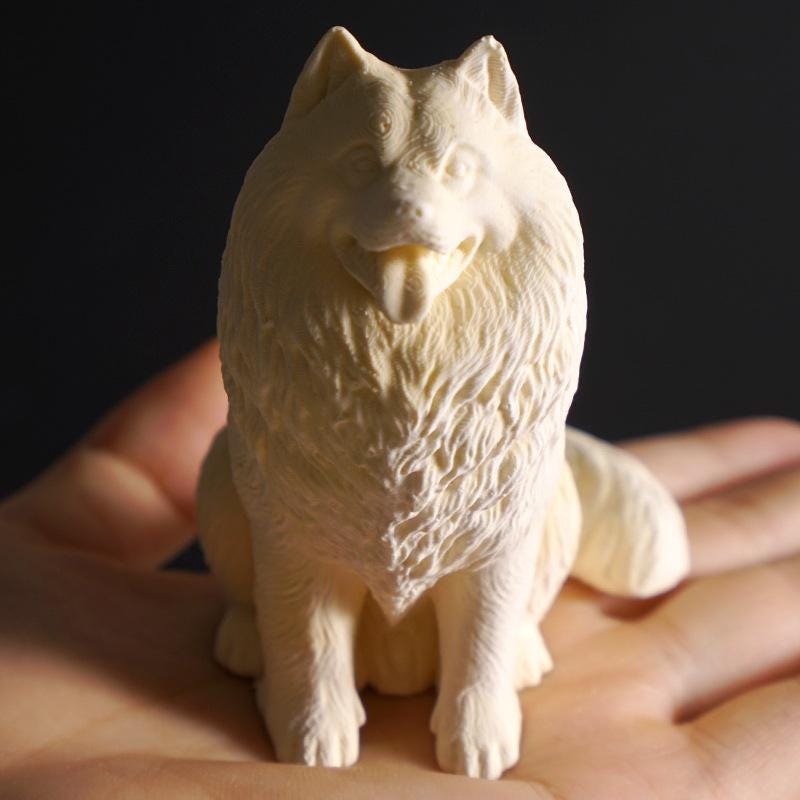 3D dog candle silicone mold-Golden Retriever/Samoyed plaster concrete ornament mold-Scented candle mold-Fragrance stone mold-Chocolate Mold