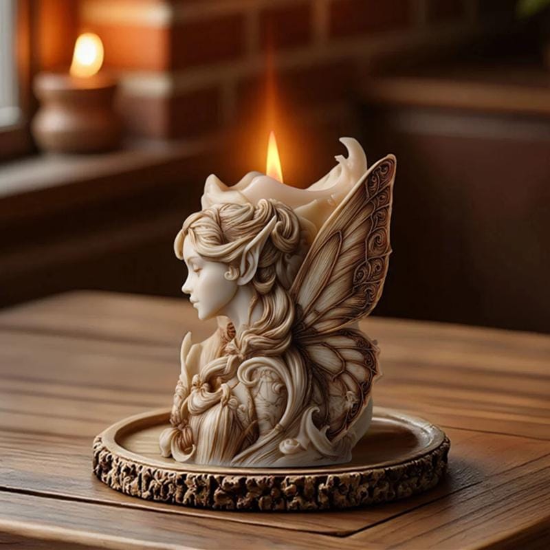 3D Fantasy Fairy Candle Silicone Mold-Butterfly Fairy Candle Mold-Angel Girl Candle Mold-Christmas Candle Decor Mold-Soy Wax Candle Mold