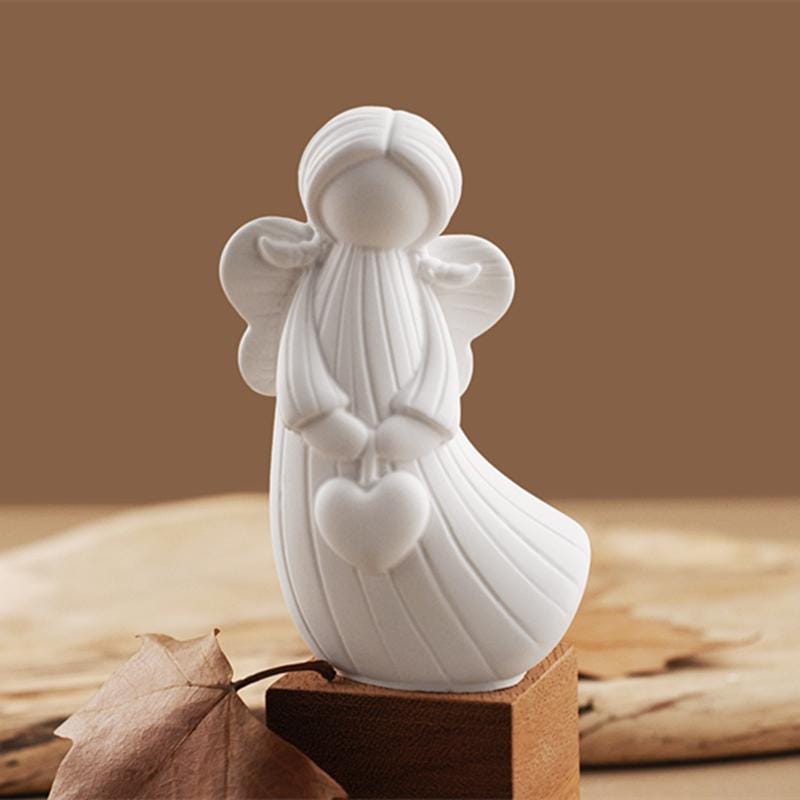 Christmas Angel Silicone Mold-Heart Star Angel Resin Mold-Fairy Girl Keychain Mold-Concrete Cement Angel Mold-Jesmonite Plaster Art Mold