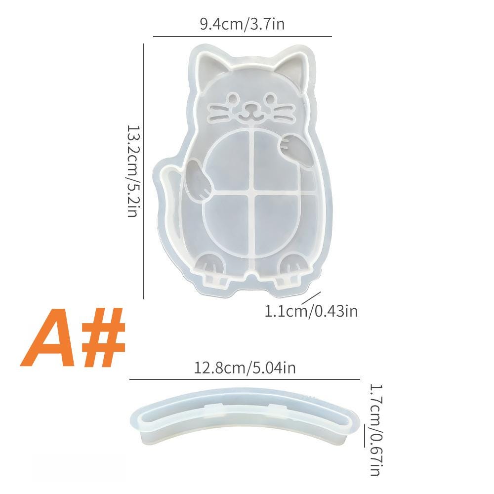 Resin Picture Frame Mold Puppy/Kitten/Dinosaur Silicone Molds for DIY Pets Personalised Picture Frame Epoxy Moulds Art Craft for Home Decor