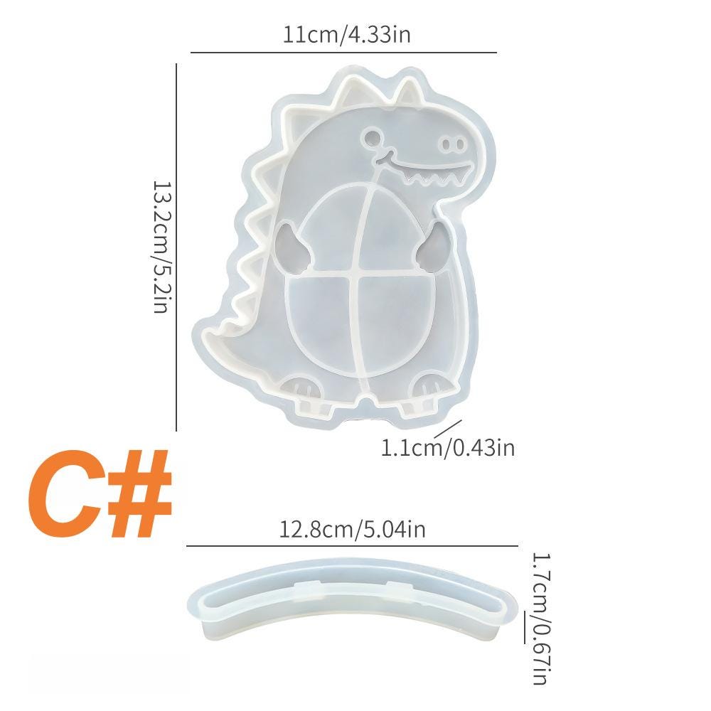 Resin Picture Frame Mold Puppy/Kitten/Dinosaur Silicone Molds for DIY Pets Personalised Picture Frame Epoxy Moulds Art Craft for Home Decor