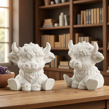 Highland Cow Silicone Mold-3D Highland Cattle Cow Resin Mold-Highland Yak Candle Mold-Jesmonite Aromatherapy Plaster Mold