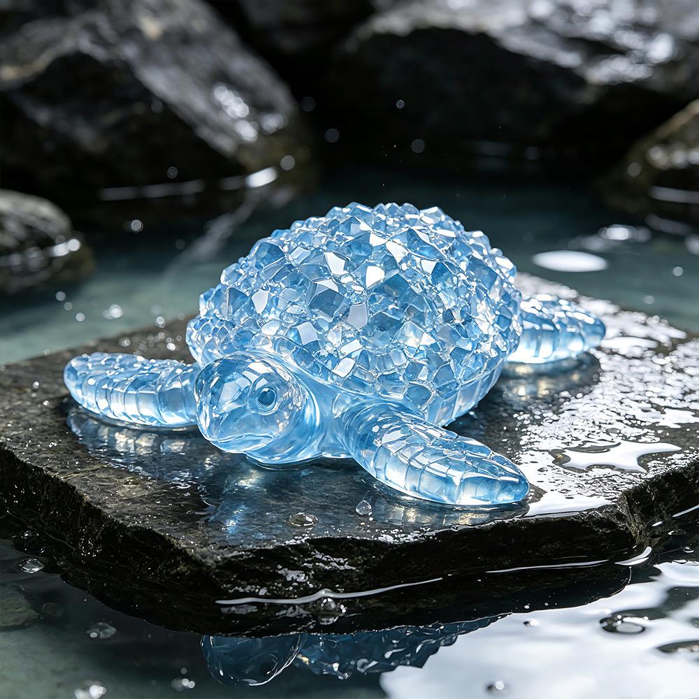 3D Sea Turtle Silicone Mold-Diamond Sea Turtle Resin Mold-DIY Crystal Turtle Ornament Mold-Epoxy Resin Art Mold